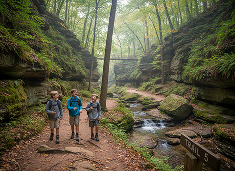  Trail 5 in Turkey Run State Park